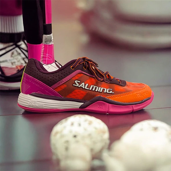 Salming Viper 4 lila orange 1237075-3508